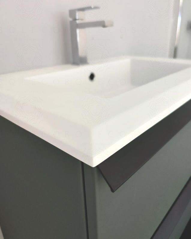 Mobile bagno sospeso Laguna cm 70 e lavabo in resina Mobile bagno sospeso Laguna cm 70 e lavabo in resina