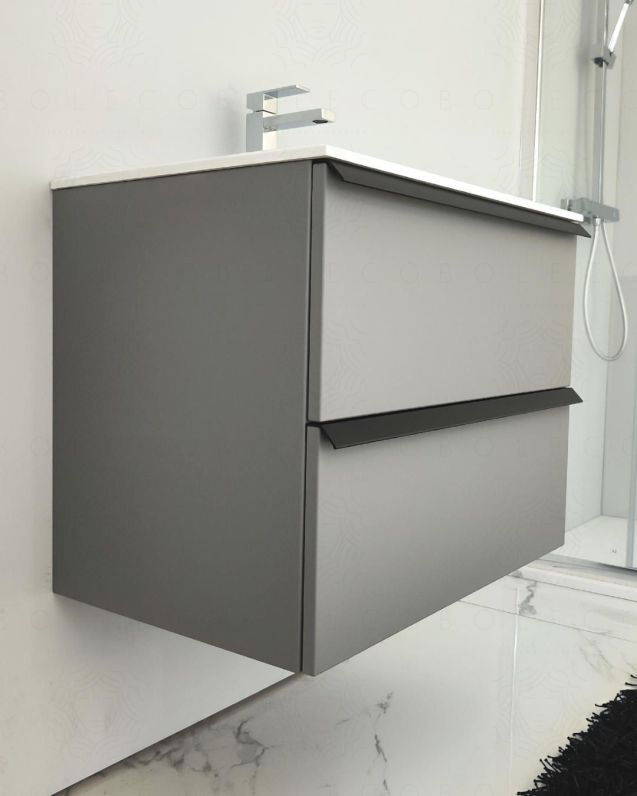 Mobile bagno sospeso Laguna cm 70 e lavabo in resina Mobile bagno sospeso Laguna cm 70 e lavabo in resina