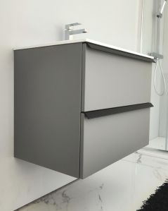 Mobile bagno sospeso Laguna cm 70 e lavabo in resina