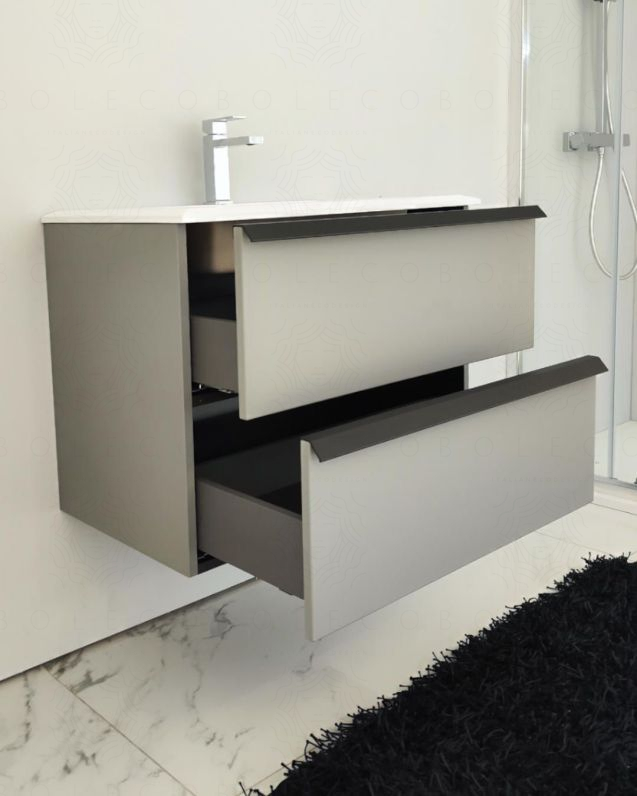 Mobile bagno sospeso Laguna cm 70 e lavabo in resina Mobile bagno sospeso Laguna cm 70 e lavabo in resina