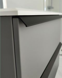 Mobile bagno sospeso Laguna cm 70 e lavabo in resina