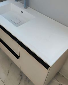 Mobile bagno sospeso Laguna cm 106 e lavabo in resina