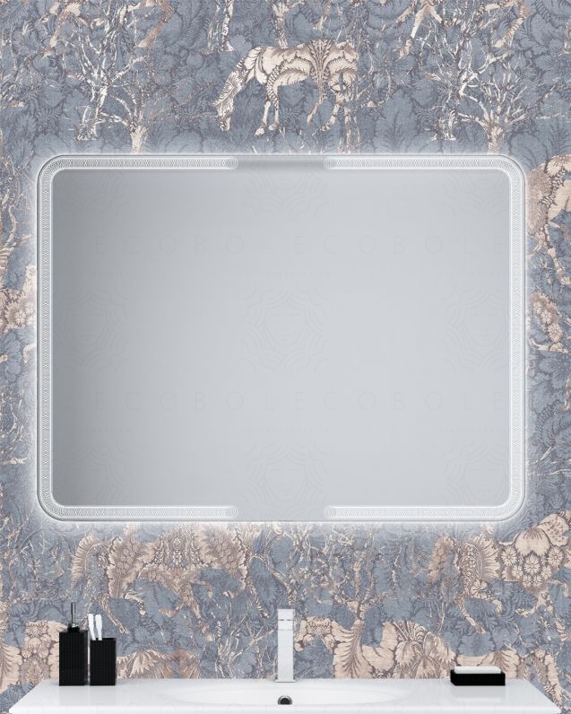 Specchio led rettangolare, cm.120x90 Specchio led rettangolare, cm.120x90