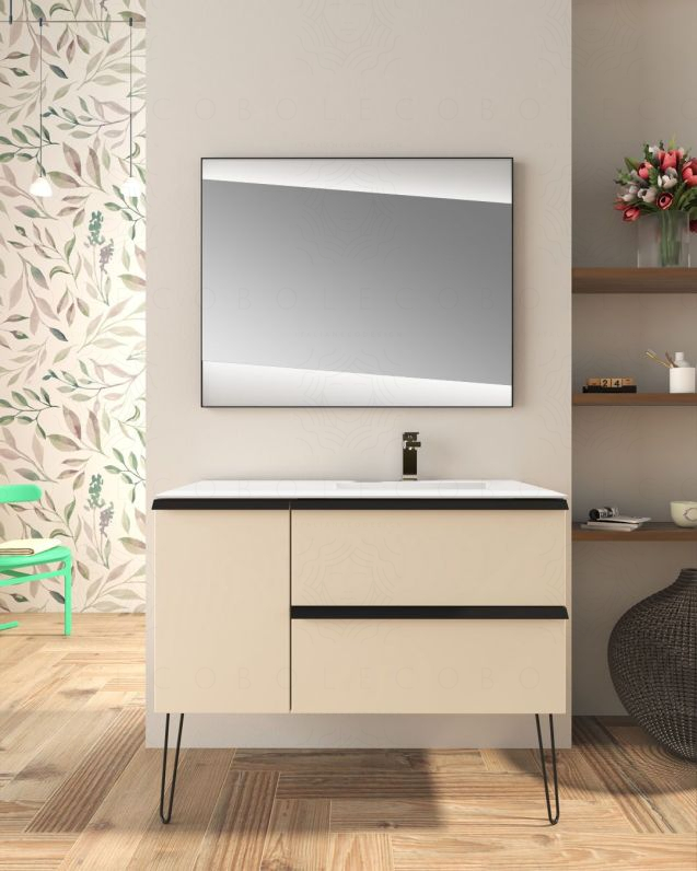 Mobile bagno sospeso Arianna 80 cm e lavabo in ceramica Mobile bagno sospeso Arianna 80 cm e lavabo in ceramica