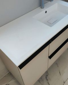 Mobile bagno sospeso Laguna cm 106 e lavabo in resina - vasca