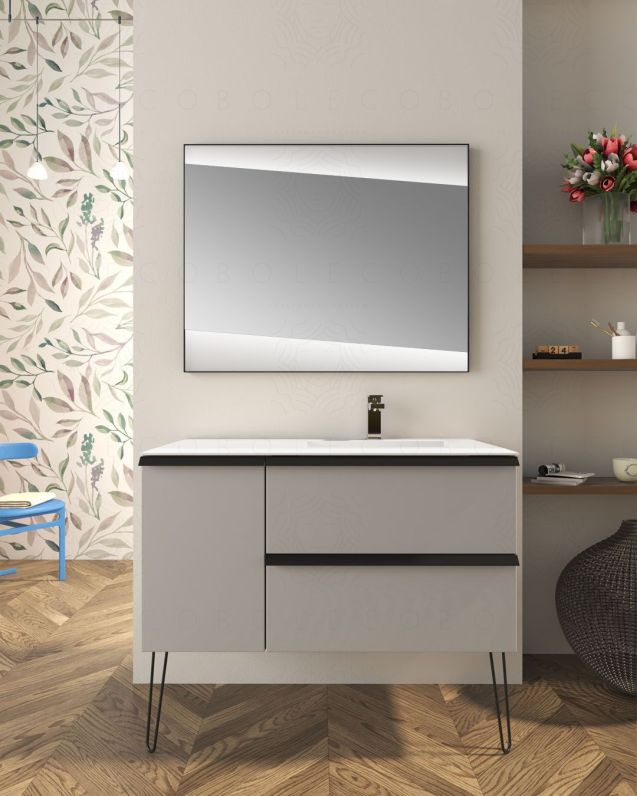 Mobile bagno sospeso Arianna 80 cm e lavabo in ceramica Mobile bagno sospeso Arianna 80 cm e lavabo in ceramica