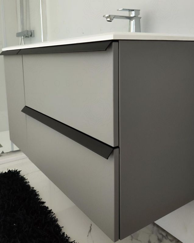 Mobile bagno sospeso Laguna cm 106 e lavabo in resina - vasca Mobile bagno sospeso Laguna cm 106 e lavabo in resina - vasca
