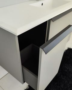 Mobile bagno sospeso Laguna cm 106 e lavabo in resina - vasca