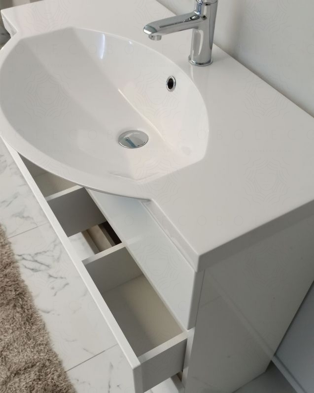 Mobile bagno Silvia 80 cm con lavabo in resina Mobile bagno Silvia 80 cm con lavabo in resina