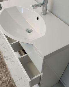Mobile bagno Silvia 80 cm con lavabo in resina