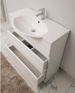 Mobile bagno Silvia 80 cm con lavabo in resina