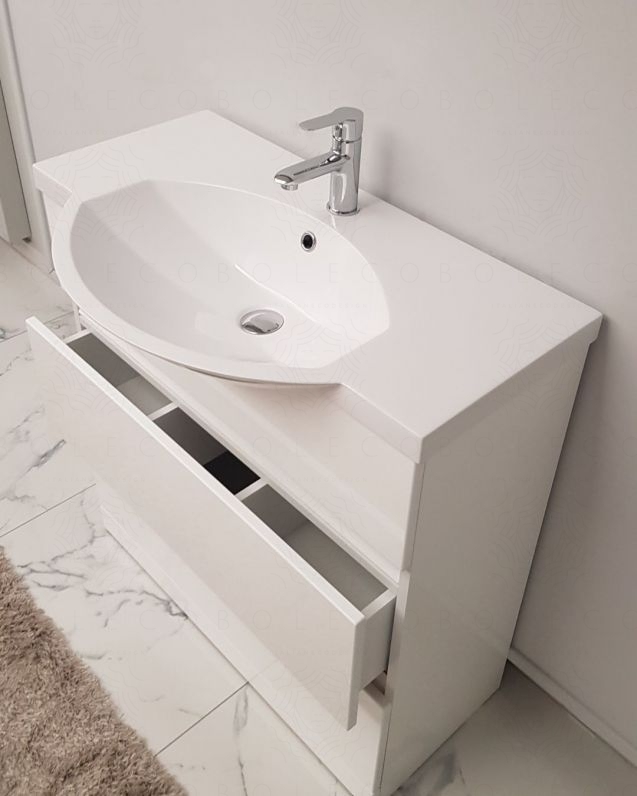 Mobile bagno Silvia 80 cm con lavabo in resina Mobile bagno Silvia 80 cm con lavabo in resina