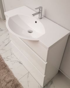 Mobile bagno Silvia 80 cm con lavabo in resina