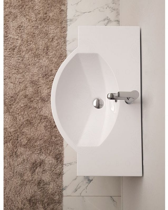 Mobile bagno Silvia 80 cm con lavabo in resina Mobile bagno Silvia 80 cm con lavabo in resina