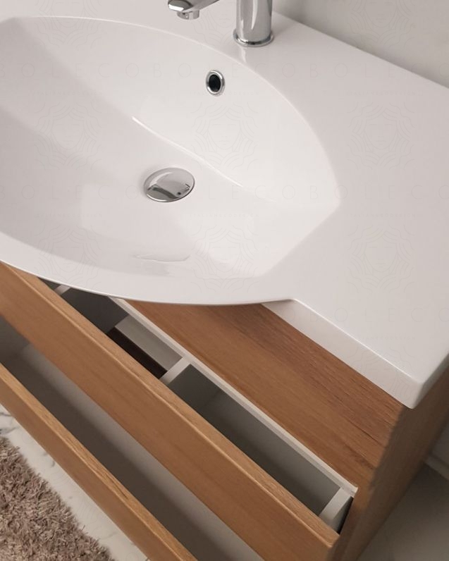 Mobile bagno Silvia 80 cm con lavabo in resina Mobile bagno Silvia 80 cm con lavabo in resina