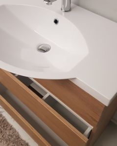 Mobile bagno Silvia 80 cm con lavabo in resina