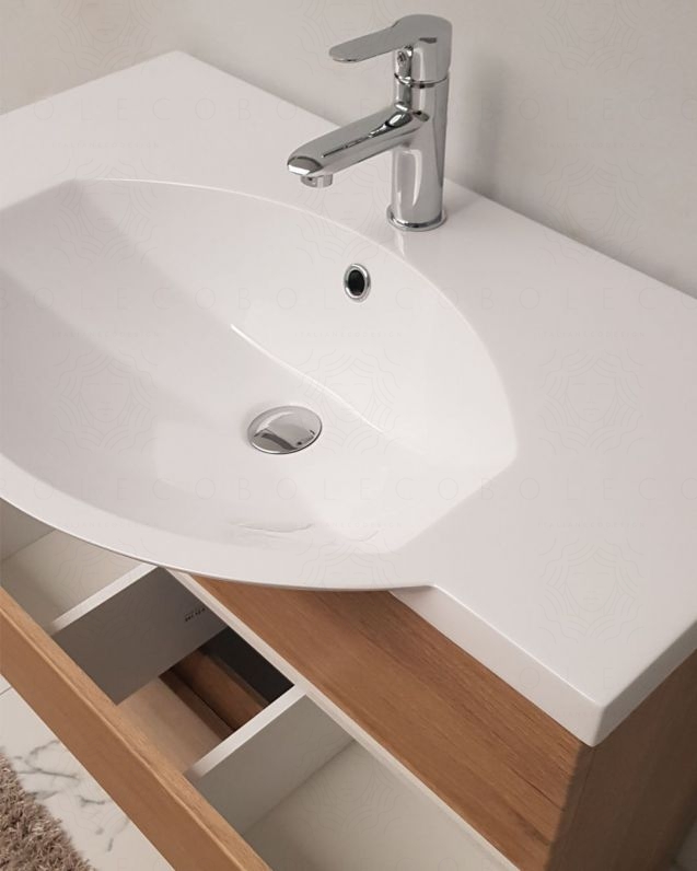 Mobile bagno Silvia 80 cm con lavabo in resina Mobile bagno Silvia 80 cm con lavabo in resina