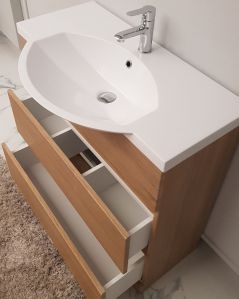 Mobile bagno Silvia 80 cm con lavabo in resina