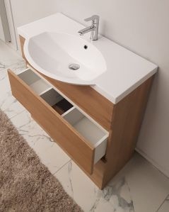 Mobile bagno Silvia 80 cm con lavabo in resina