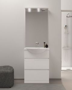 Mobile bagno a terra Silvia, cm.60, completo di specchio e
