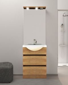 Mobile bagno a terra Silvia, cm.60, completo di specchio e