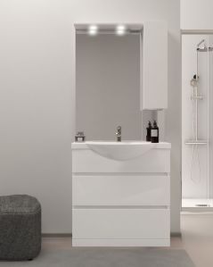 Mobile bagno a terra Silvia, cm.80, completo di specchio e