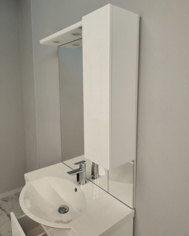 Mobile bagno a terra Silvia, 80 cm completo di specchio e Mobile bagno a terra Silvia, 80 cm completo di specchio e