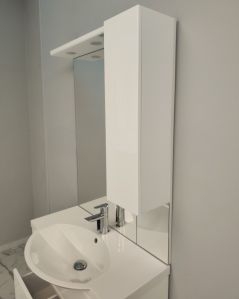 Mobile bagno a terra Silvia, 80 cm completo di specchio e