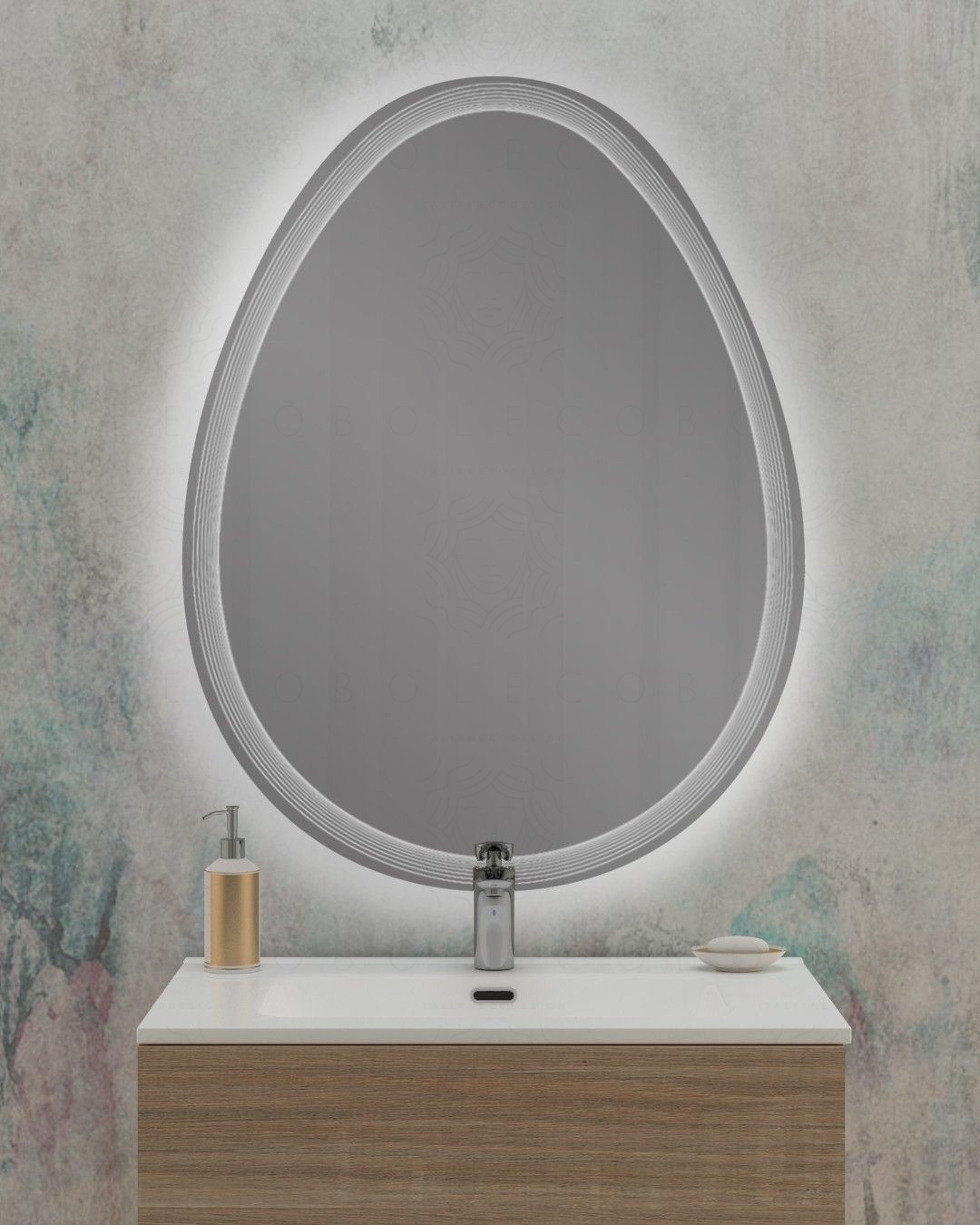 Specchio led ovale cm.75x98 Specchio led ovale cm.75x98