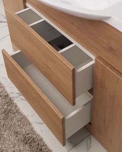 Mobile bagno a terra Silvia, cm.120, completo di specchio e
