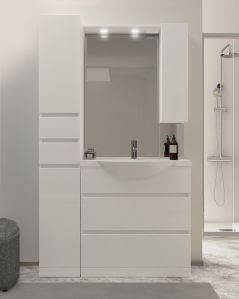 Mobile bagno a terra Silvia, cm.110, completo di specchio