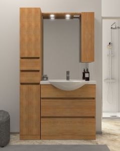 Mobile bagno a terra Silvia, cm.110, completo di specchio