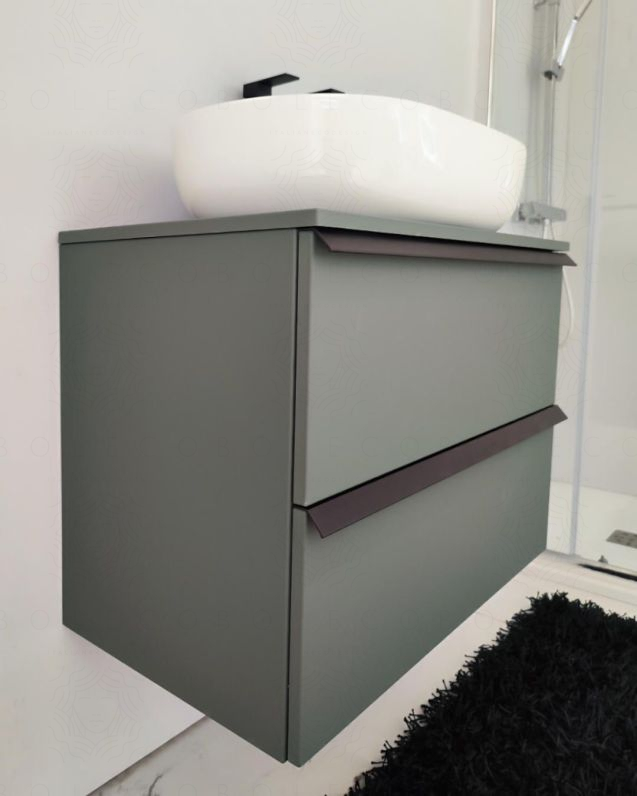 Mobile bagno sospeso 70 cm Laguna con 2 cassetti e top Mobile bagno sospeso 70 cm Laguna con 2 cassetti e top