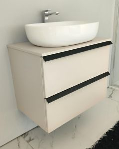 Mobile bagno sospeso 70 cm Laguna con 2 cassetti e top