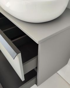 Mobile bagno sospeso 70 cm Laguna con 2 cassetti e top