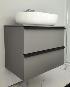 Mobile bagno sospeso 70 cm Laguna con 2 cassetti e top