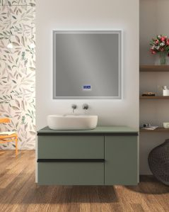 Mobile bagno sospeso Laguna cm 106 e top in mdf