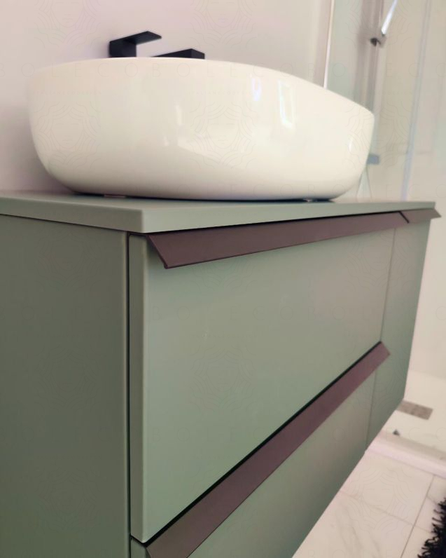 Mobile bagno sospeso Laguna cm 106 e top in mdf