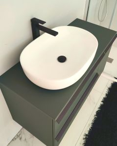 Mobile bagno sospeso Laguna cm 106 e top in mdf