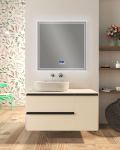 Mobile bagno sospeso Laguna cm 106 e top in mdf