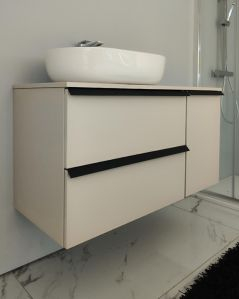 Mobile bagno sospeso Laguna cm 106 e top in mdf