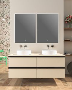 Mobile bagno sospeso Arianna 80 cm e lavabo in ceramica