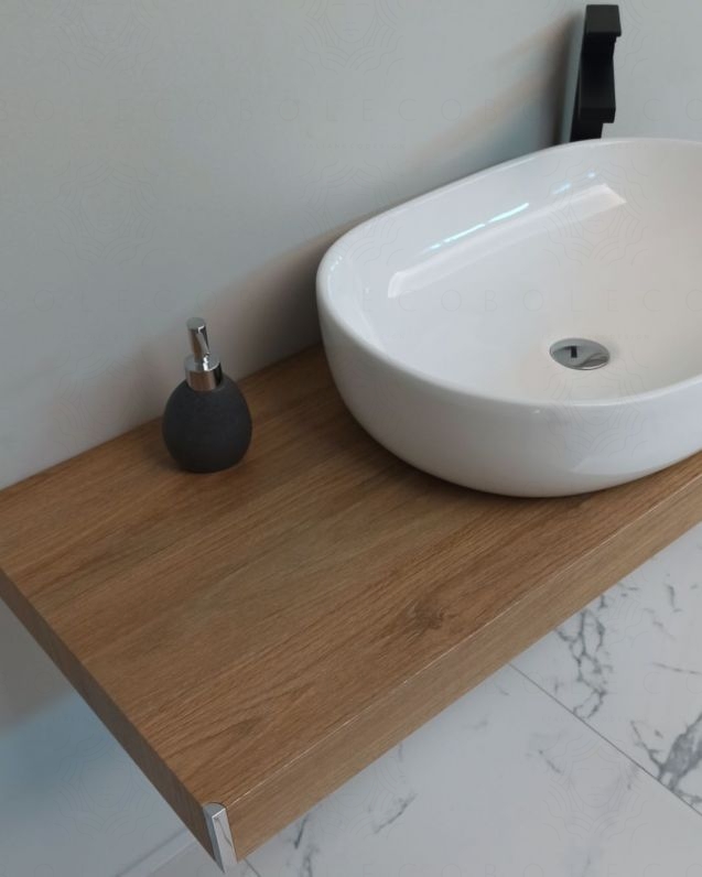 Mensolone bagno cm.120 completo di staffe regolabili e lavabo Mensolone bagno cm.120 completo di staffe regolabili e lavabo