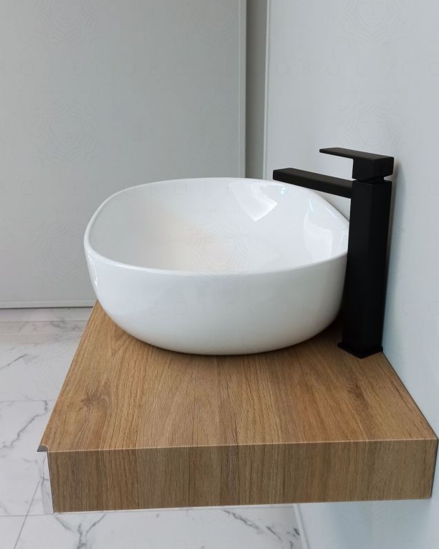 Mensolone bagno cm.120 completo di staffe regolabili e lavabo Mensolone bagno cm.120 completo di staffe regolabili e lavabo