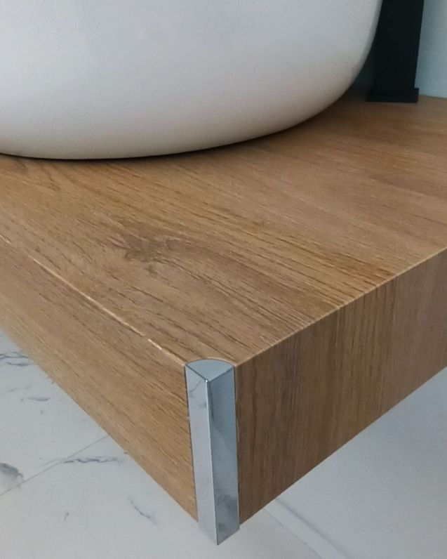 Mensolone bagno 90 cm rovere naturale completo di staffe regolabili e lavabo in ceramica Mensolone bagno 90 cm rovere naturale completo di staffe regolabili e lavabo in ceramica