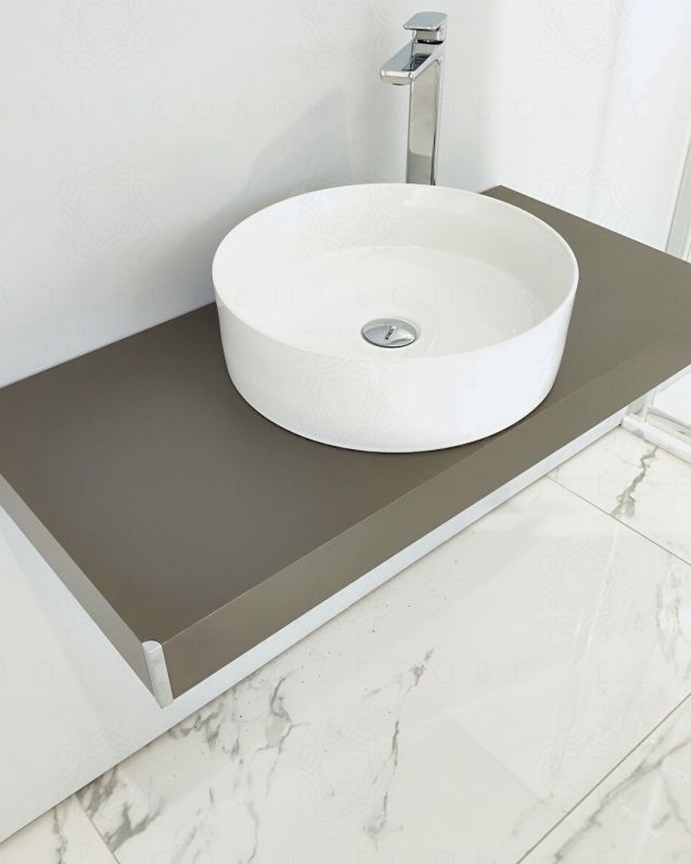 Mensolone bagno 90 cm con staffe regolabili