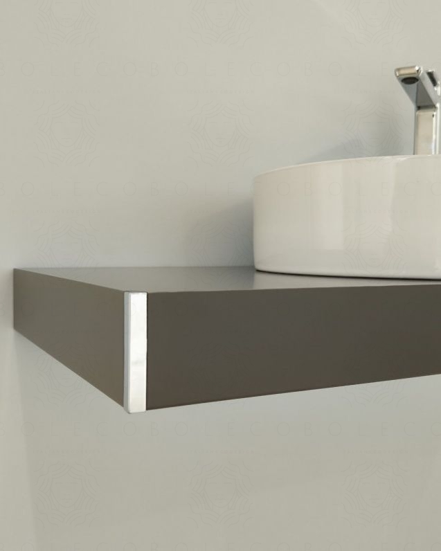 Mensolone bagno 90 cm con staffe regolabili