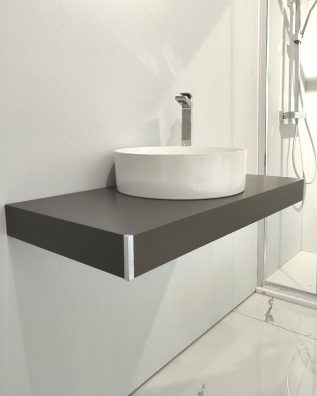 Mensolone bagno 90 cm con staffe regolabili