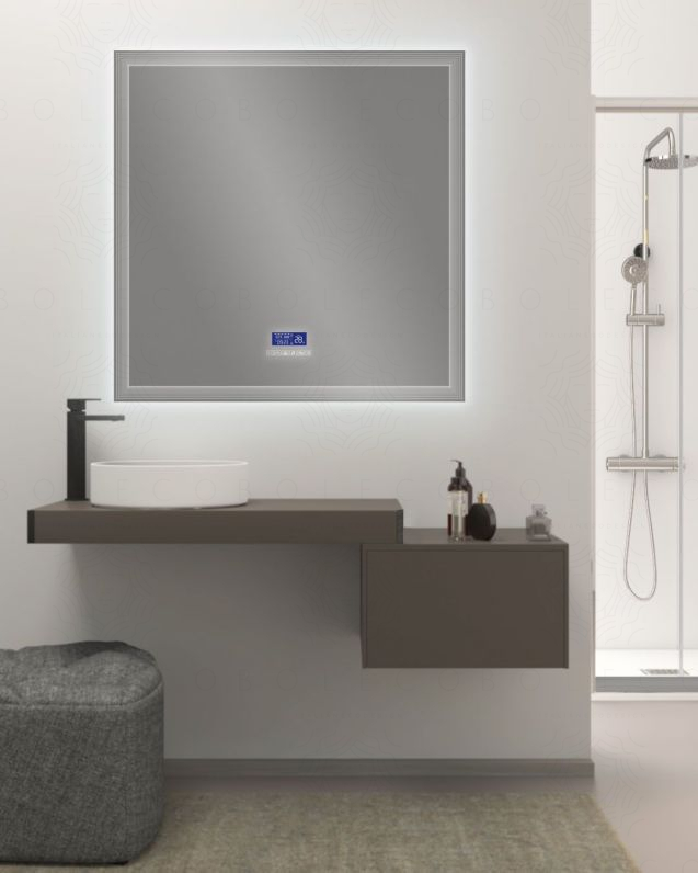 Mensolone bagno 90 cm con staffe regolabili