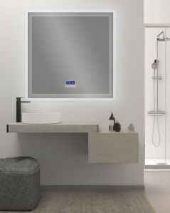 Mensolone bagno 90 cm rovere grigio con staffe regolabili
